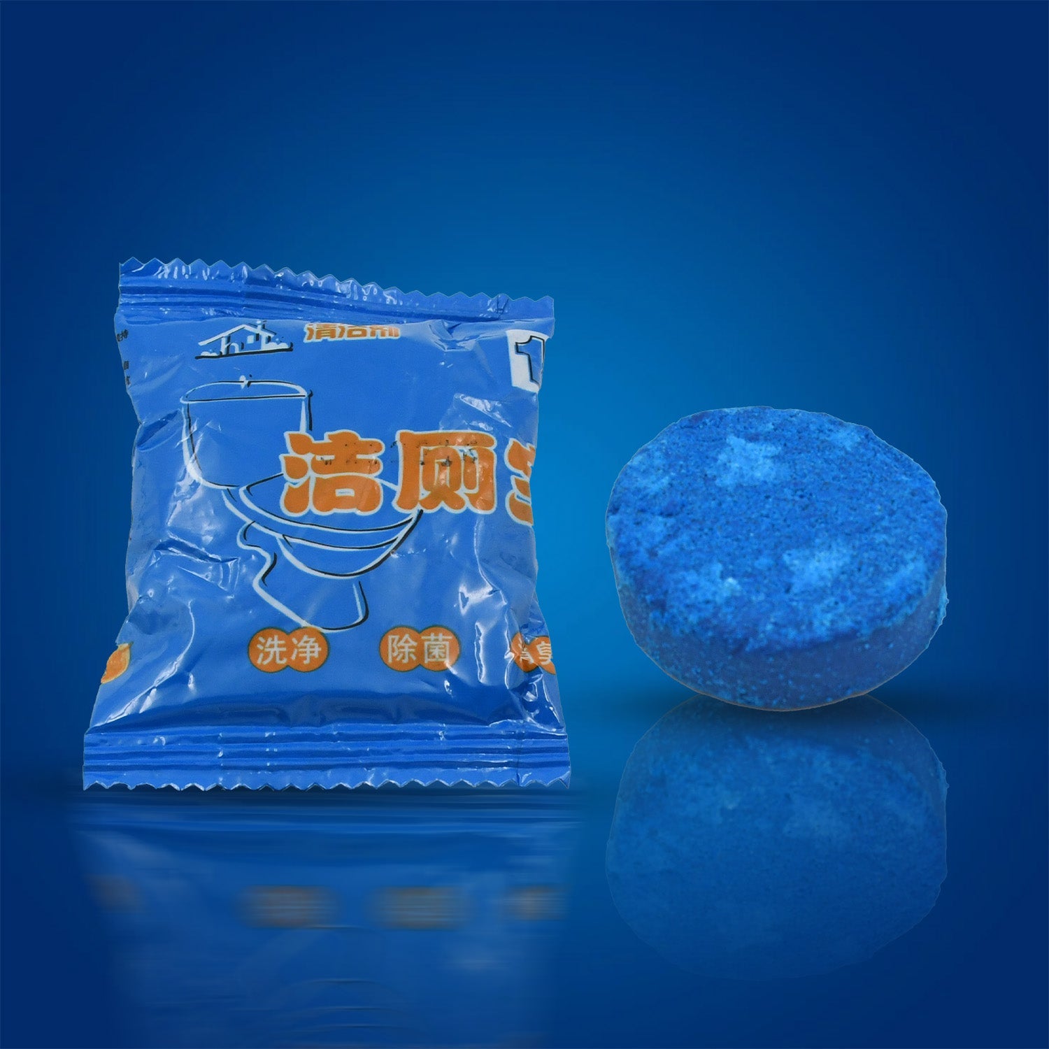 Blue bubble toilet cleaners, powerful decontamination, 12pc. Blue bubble toilet cleaners, powerful decontamination, 12pc.